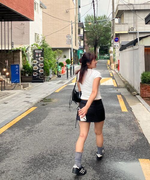 CRANK(クランク)の「ストリングラップスカートパンツ_ブラック(スカート・レディース・その他・SMALL/MEDIUM)」の2枚目の写真