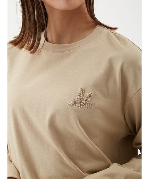 Mila Owen(ミラオーウェン)の「サガララメ刺繍ロンT(Tシャツ/カットソー・レディース・ベージュ/ネイビー/ホワイト/ライトブルー・F)」の9枚目の写真