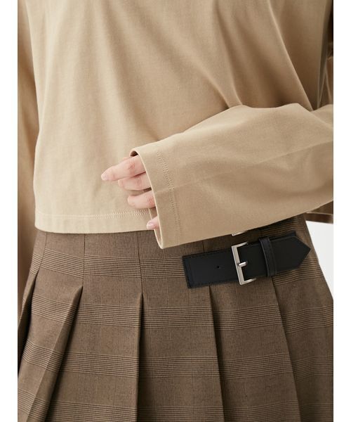 Mila Owen(ミラオーウェン)の「サガララメ刺繍ロンT(Tシャツ/カットソー・レディース・ベージュ/ネイビー/ホワイト/ライトブルー・F)」の10枚目の写真