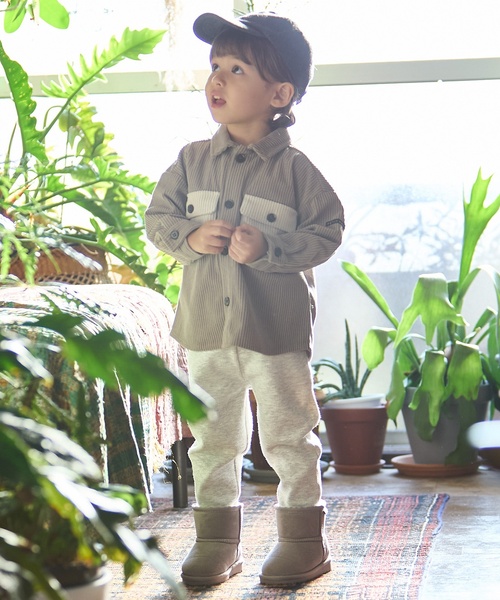 petit main（プティマイン）の「コーデュロイ/チェックアソートシャツ（シャツ/ブラウス・キッズ・カラフル/グレー・100cm/120cm/130cm/90cm/110cm/80ｃｍ）」の6枚目の写真