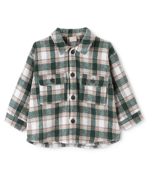 petit main（プティマイン）の「コーデュロイ/チェックアソートシャツ（シャツ/ブラウス・キッズ・カラフル/グレー・100cm/120cm/130cm/90cm/110cm/80ｃｍ）」の7枚目の写真