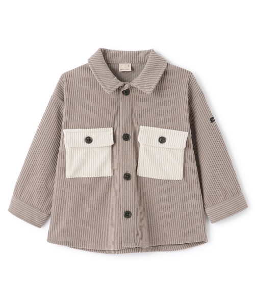 petit main（プティマイン）の「コーデュロイ/チェックアソートシャツ（シャツ/ブラウス・キッズ・カラフル/グレー・100cm/120cm/130cm/90cm/110cm/80ｃｍ）」の8枚目の写真