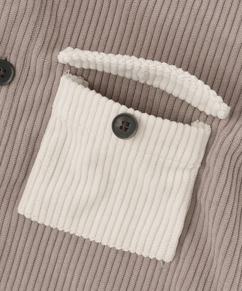 petit main（プティマイン）の「コーデュロイ/チェックアソートシャツ（シャツ/ブラウス・キッズ・カラフル/グレー・100cm/120cm/130cm/90cm/110cm/80ｃｍ）」の11枚目の写真