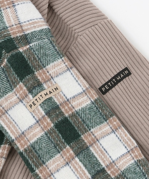petit main（プティマイン）の「コーデュロイ/チェックアソートシャツ（シャツ/ブラウス・キッズ・カラフル/グレー・100cm/120cm/130cm/90cm/110cm/80ｃｍ）」の12枚目の写真