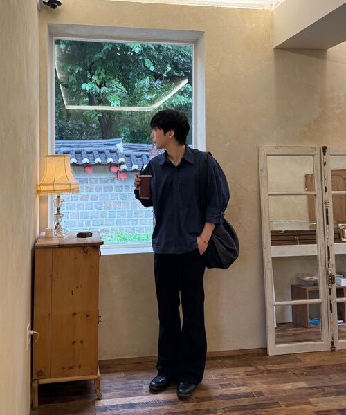 DNSR（ディーエヌエスアール）の「ベルテッドウールフレアスラックスブラック（スラックス・メンズ・その他・SMALL/MEDIUM/LARGE/X-LARGE）」の5枚目の写真