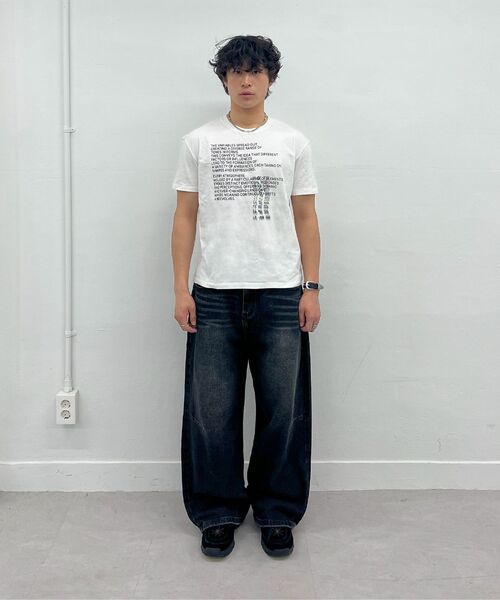 Millo Archive（ミロ アーカイブ）の「ルーズストレートデニムパンツ [ウォッシュドブラック]（デニムパンツ・メンズ・その他・MEDIUM/LARGE/X-LARGE）」の12枚目の写真