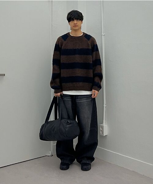 Millo Archive（ミロ アーカイブ）の「ルーズストレートデニムパンツ [ウォッシュドブラック]（デニムパンツ・メンズ・その他・MEDIUM/LARGE/X-LARGE）」の19枚目の写真