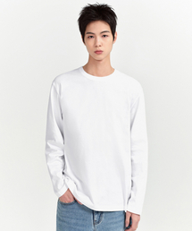 ベーシック長袖Tシャツ[ホワイト]