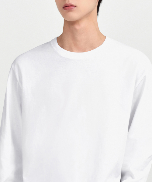 MUSINSA STANDARD（ムシンサスタンダード）の「ベーシック長袖Tシャツ[ホワイト]（Tシャツ/カットソー・メンズ・その他・MEDIUM/LARGE/X-LARGE/XX-LARGE/XXX-LARGE/SMALL）」の21枚目の写真