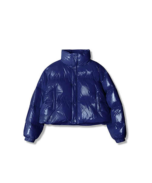 AVANDRESS(アバンドレス )の「Siberia Duck Shiny Crop Padding BLUE(ダウンジャケット/コート・レディース・ブルー・SMALL/MEDIUM/LARGE)」の1枚目の写真