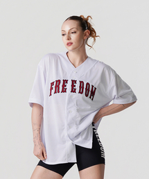 FREEDOM（フリーダム）の「メッシュベースボールジャージ (ホワイト)（その他トップス）」
