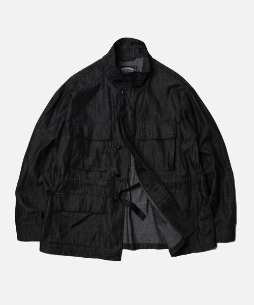 FRIZMWORKS(フリズムワークス)の「DENIM OVERSIZED BDU JACKET _ BLACK(デニムジャケット・メンズ・その他・MEDIUM/LARGE/X-LARGE)」の2枚目の写真