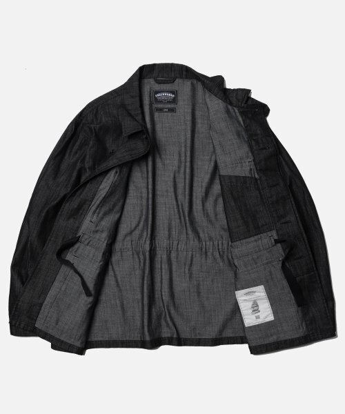 FRIZMWORKS(フリズムワークス)の「DENIM OVERSIZED BDU JACKET _ BLACK(デニムジャケット・メンズ・その他・MEDIUM/LARGE/X-LARGE)」の3枚目の写真