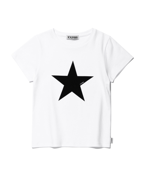 YOUHEE(ユヒ)の「STAR POINT T-SHIRTS WHITE(Tシャツ/カットソー・レディース・その他・FREE)」の3枚目の写真