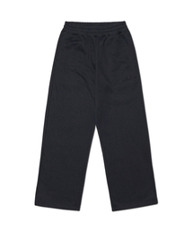 OVERLAY LOGO SWEATPANTS - BLACK