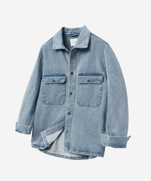 VTWO（ブイツー）の「オーバーサイズウォッシュドデニムトラッカージャケット_ブルー（デニムジャケット）」
