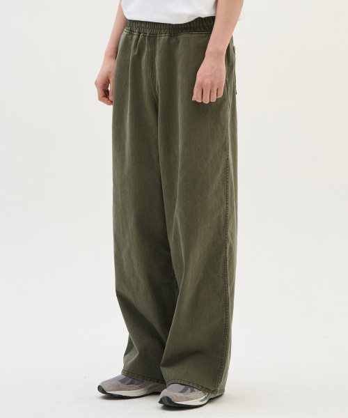 XERO（ゼロ）の「カチオンウォッシュドオーバーバンディングパンツ（その他パンツ・メンズ・カーキ/Beige/チャコール・MEDIUM/LARGE）」の4枚目の写真