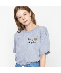 GRAVER（グレーバー）の「[UNISEX] Drawing Dot Life Logo Short Sleeve Tee_Gray（Tシャツ/カットソー）」