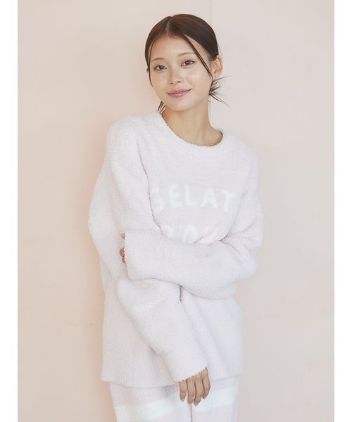 パウダーロゴジャガードプルオーバー＆ロングパンツセット（ルーム