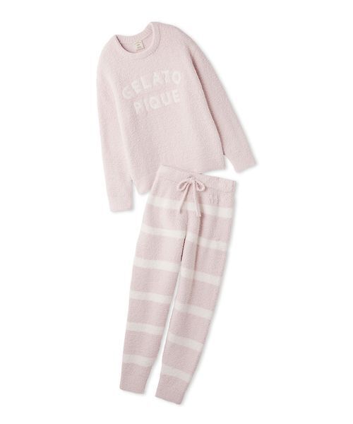 パウダーロゴジャガードプルオーバー＆ロングパンツセット（ルーム
