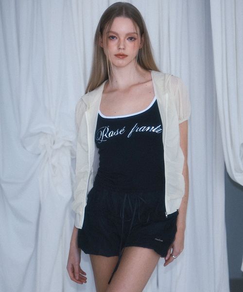 ROSEFRANTZ（ロゼフランツ）の「Half Shirring Windbreaker [Cream]（ナイロンジャケット・レディース・Cream・OS）」の3枚目の写真