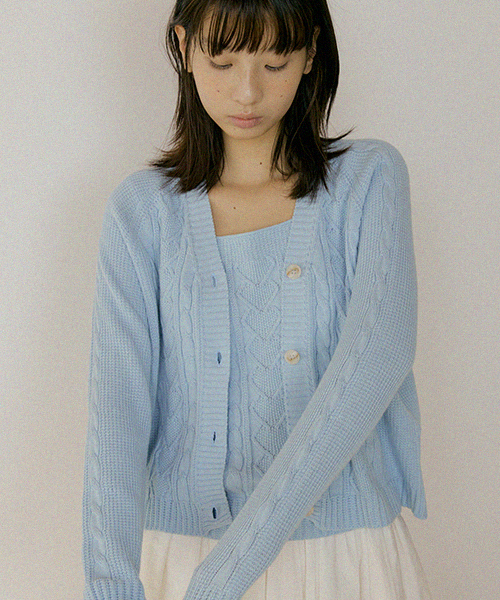 LINGSEOUL(リングソウル)の「whole garment knit cardigan-sky(カーディガン/ボレロ・レディース・その他・FREE)」の3枚目の写真