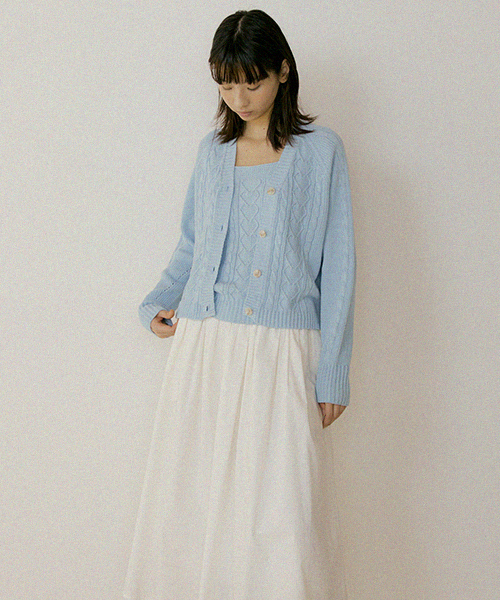 LINGSEOUL(リングソウル)の「whole garment knit cardigan-sky(カーディガン/ボレロ・レディース・その他・FREE)」の4枚目の写真