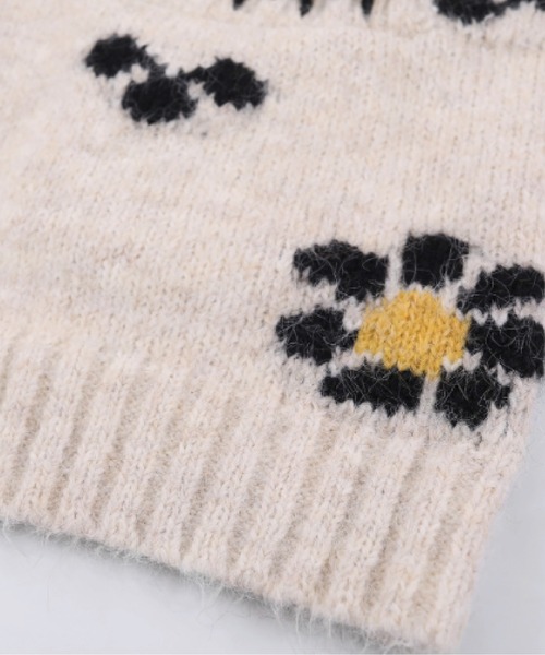 LA POMME jours(ラポミ・ジュール)の「Garden Motif Jacquard Cardigan(カーディガン/ボレロ・レディース・アイボリー・FREE)」の5枚目の写真