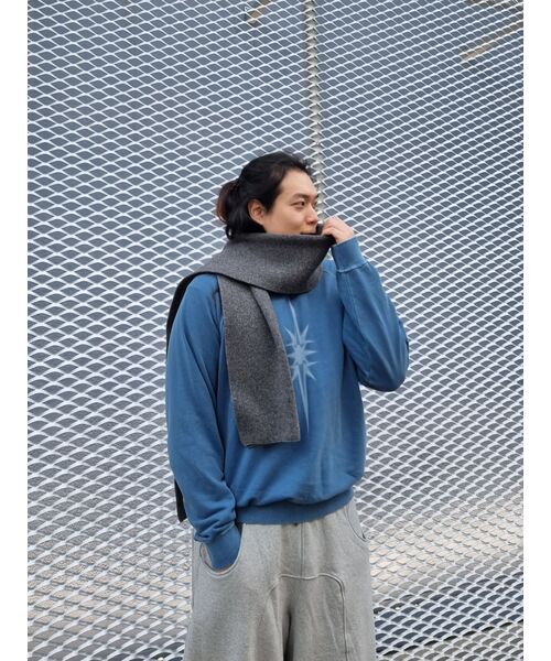 IUGAMAKARAS(イウガマカラス)の「Pigment Dyed Sweatshirt (Blue)(スウェット・レディース・その他・1/3)」の3枚目の写真