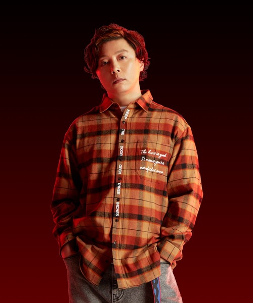 .ENDRECHERI.（エンドリケリー）の「Hopper's LETTER CHECK SHIRT（シャツ/ブラウス・メンズ・ブラウン・M/L）」の12枚目の写真