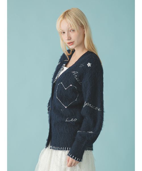 FURFUR（ファーファー）の「スターモチーフ刺繍カーディガン（カーディガン/ボレロ・レディース・ネイビー/ピンク/グレー・F）」の17枚目の写真