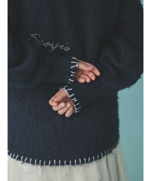 FURFUR（ファーファー）の「スターモチーフ刺繍カーディガン（カーディガン/ボレロ・レディース・ネイビー/ピンク/グレー・F）」の22枚目の写真