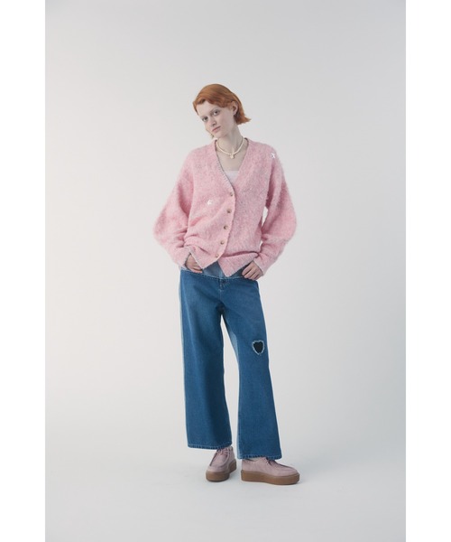 FURFUR（ファーファー）の「スターモチーフ刺繍カーディガン（カーディガン/ボレロ・レディース・ネイビー/ピンク/グレー・F）」の9枚目の写真