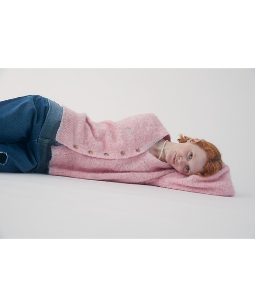 FURFUR（ファーファー）の「スターモチーフ刺繍カーディガン（カーディガン/ボレロ・レディース・ネイビー/ピンク/グレー・F）」の13枚目の写真