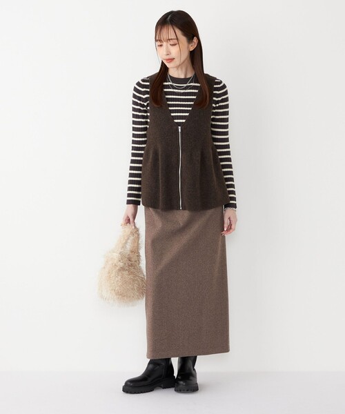 セール】SHIPS Colors:〈手洗い可能〉ジャージー へリボーン