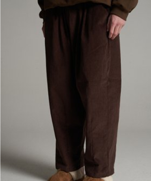 TENER(テネル)の「Corduroy dart wide banding pants brown(その他パンツ・メンズ・その他・F)」の1枚目の写真