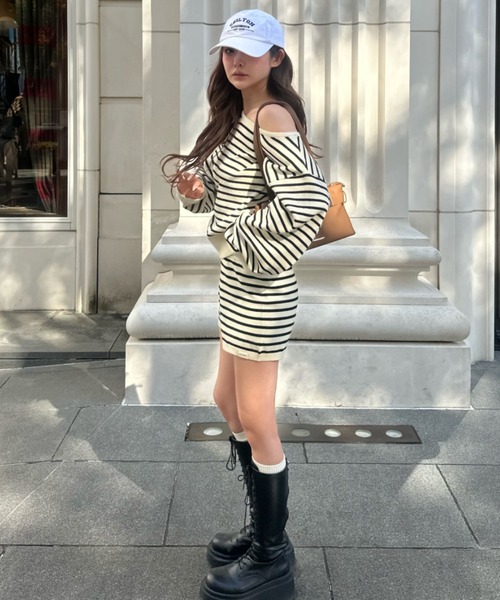RAY CASSIN（レイカズン）の「ニットショートパンツ（その他パンツ・レディース・アイボリー/ブラック系その他2/グレー系その他2・FREE）」の16枚目の写真