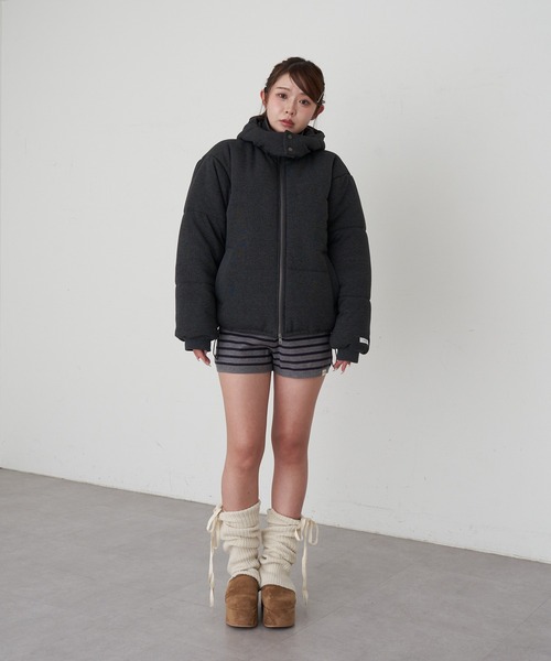 RAY CASSIN（レイカズン）の「ニットショートパンツ（その他パンツ・レディース・アイボリー/ブラック系その他2/グレー系その他2・FREE）」の5枚目の写真