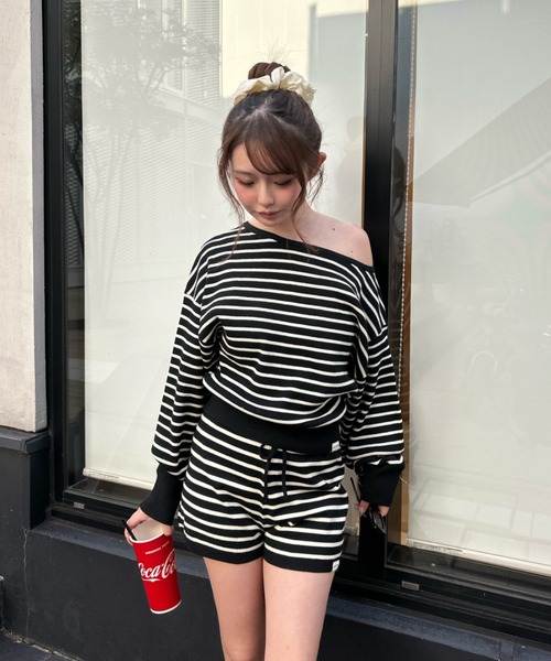 RAY CASSIN（レイカズン）の「ニットショートパンツ（その他パンツ・レディース・アイボリー/ブラック系その他2/グレー系その他2・FREE）」の19枚目の写真