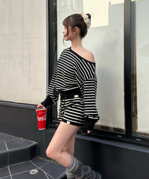 RAY CASSIN（レイカズン）の「ニットショートパンツ（その他パンツ・レディース・アイボリー/ブラック系その他2/グレー系その他2・FREE）」の21枚目の写真