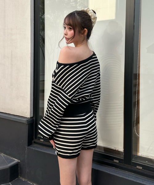 RAY CASSIN（レイカズン）の「ニットショートパンツ（その他パンツ・レディース・アイボリー/ブラック系その他2/グレー系その他2・FREE）」の22枚目の写真