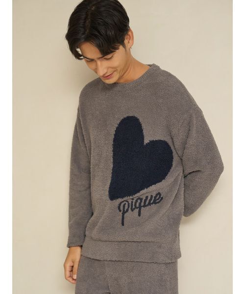 ONLINE限定】ハートジャガードプルオーバー＆ロングパンツセット