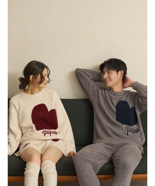セール】【ONLINE限定】ハートジャガードプルオーバー＆ロングパンツ