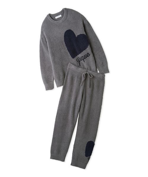 セール】【ONLINE限定】ハートジャガードプルオーバー＆ロングパンツ