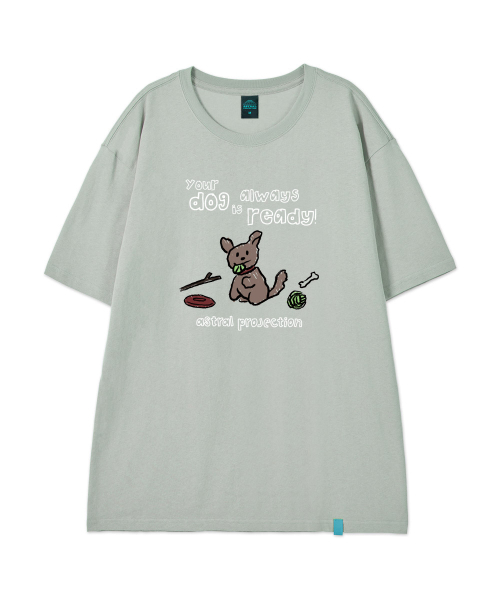ASTRAL PROJECTION（アストラルプロジェクション）の「[ドゥドルパピー]コットンルーズフィット半袖Tシャツ_ダスティミント（Tシャツ/カットソー・メンズ・その他・LARGE/MEDIUM/X-LARGE/XX-LARGE）」の2枚目の写真
