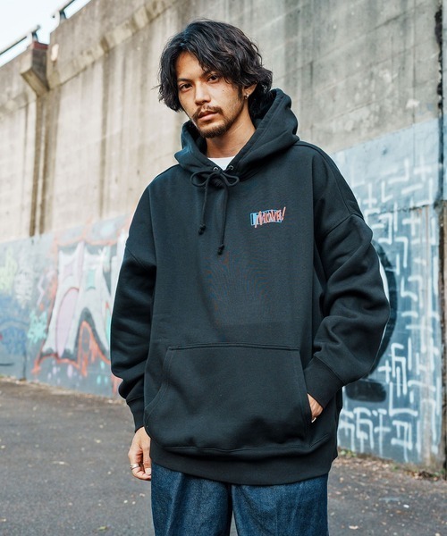 Leyline（レイライン）の「【Leyline】Over paint parka（パーカー・メンズ・ホワイト/ブラック・M/L/XL）」の5枚目の写真
