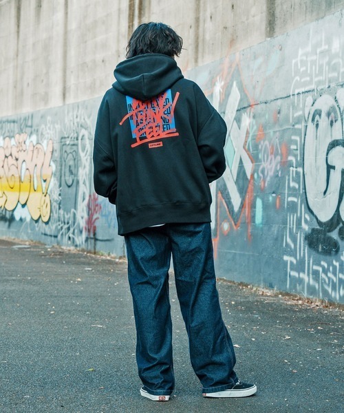 Leyline（レイライン）の「【Leyline】Over paint parka（パーカー・メンズ・ホワイト/ブラック・M/L/XL）」の9枚目の写真