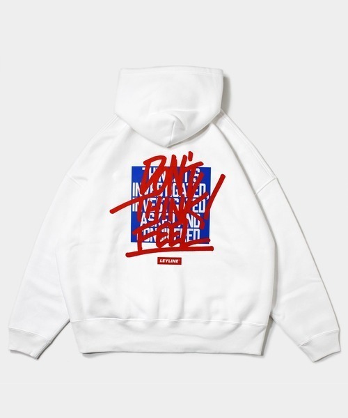 Leyline（レイライン）の「【Leyline】Over paint parka（パーカー・メンズ・ホワイト/ブラック・M/L/XL）」の10枚目の写真