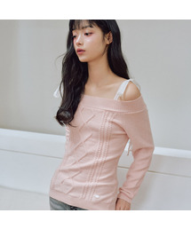 新品　MINAKO★YOKOMORI ボートネック　オフショルダー　トップス オフショルダートップス 肩だし ボートネック」に該当するファッション