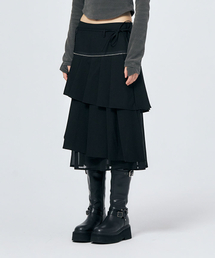 SCHISM INDUCING（スキズムインデューシング）の「SPIRAL MIDI SKIRT BLACK（スカート）」